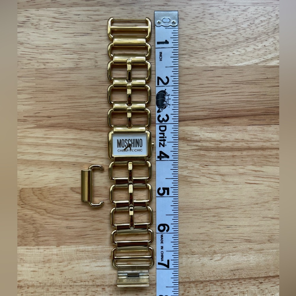 Moschino cheap and chic link watch